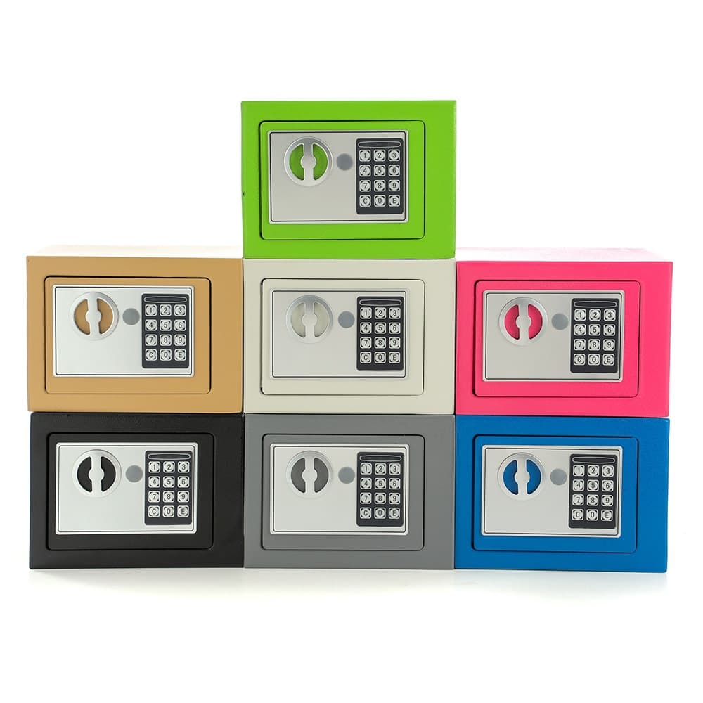 17e Small Safe Deposit Box with Dial Password, Children's Home Money Box Storage Organizer, Piggy Bank, New Cross-Border Model