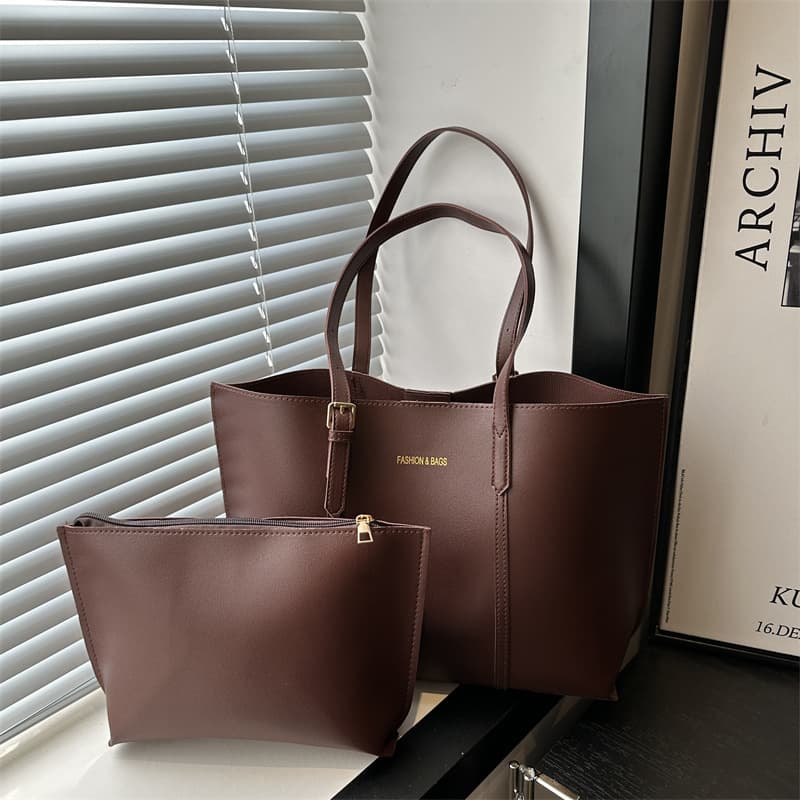 Large Bag Women 2024 Winter New Korean Style Simple Large Capacity Trendy Tote Bag Casual Stylish Shoulder Bag