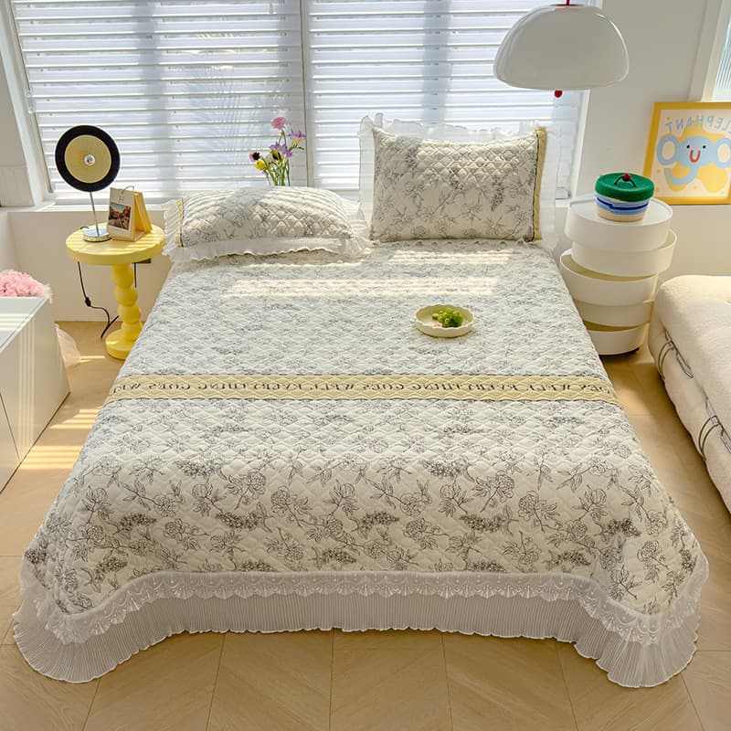 New Cotton Bed Cover Pure Cotton Quilted Bed Sheet Cotton Bed Sheet