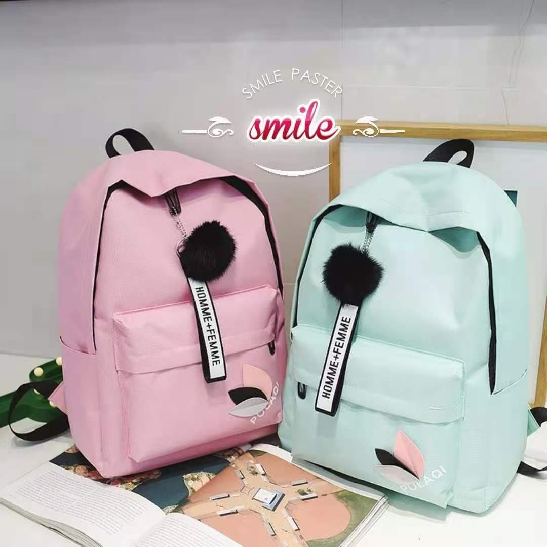 School bag women's large capacity simple travel backpack college style junior high school student school bag travel backpack computer bag