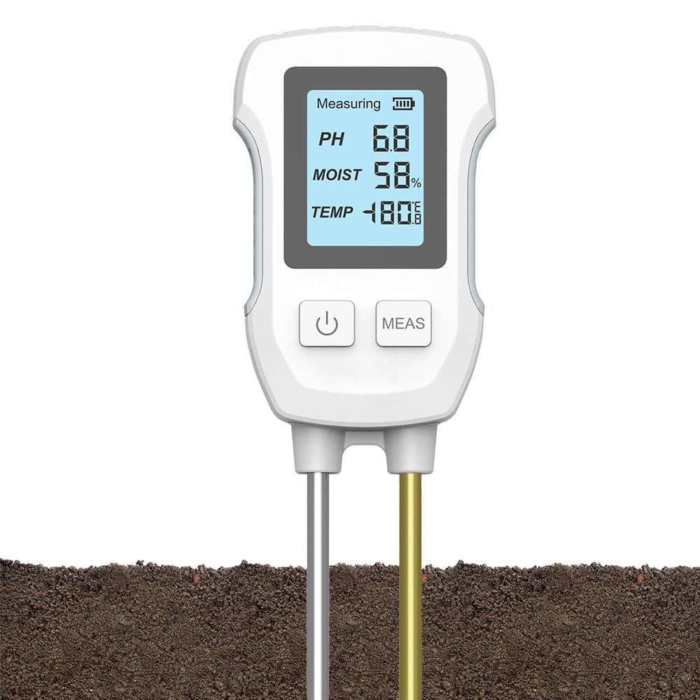 New Digital Display 3-in-1 Soil Meter PH/Temperature/Humidity Soil Tester for Orchard Potted Plant Soil Testing