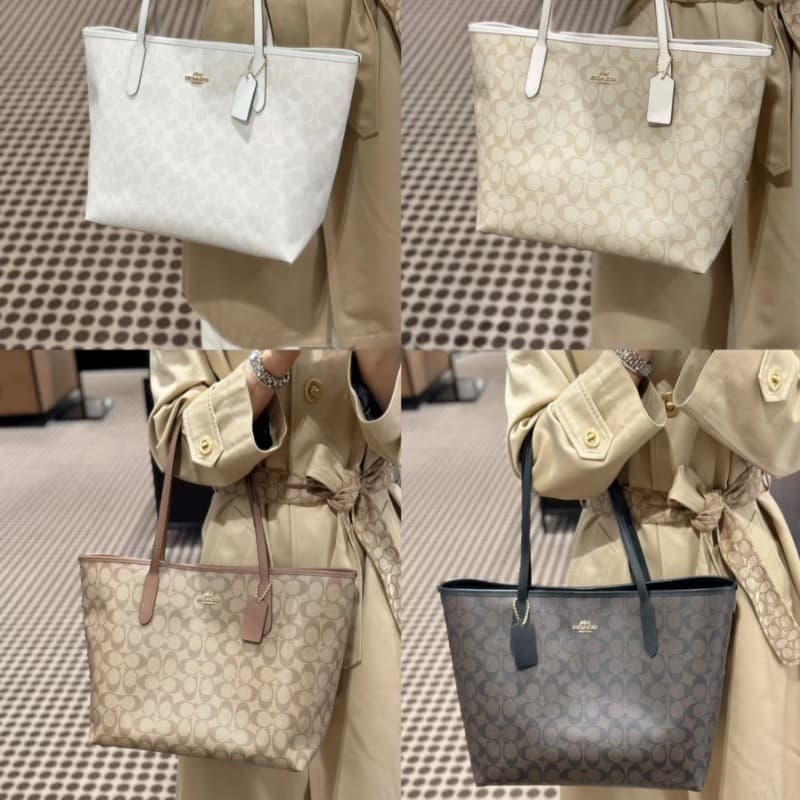 2026 New City33 Tote Bag Classic Monogram Magnetic Buckle Shopping Bag Shoulder Crossbody Large Capacity Women's Bag
