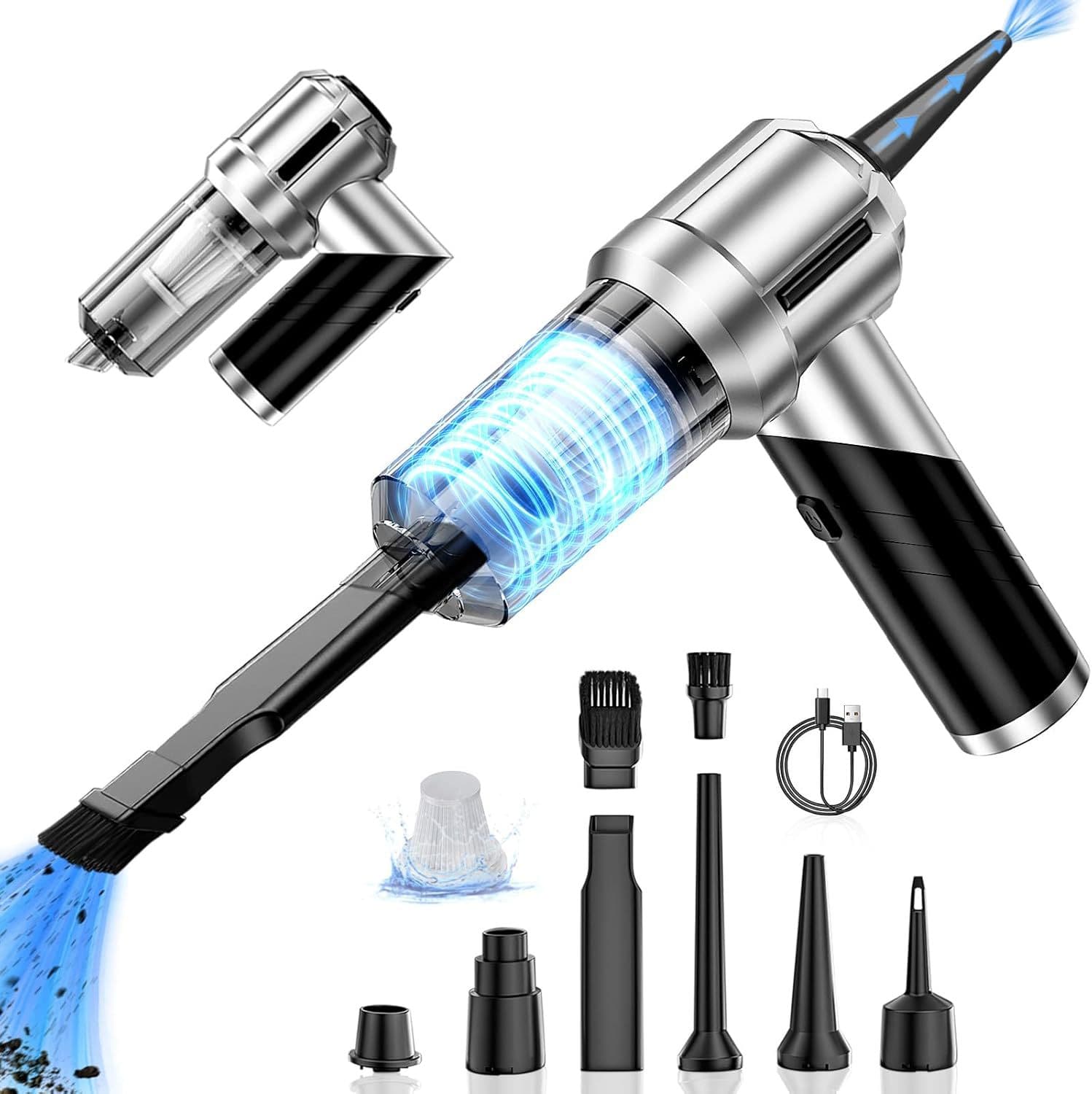 Car vacuum cleaner brushless motor vacuum cleaner folding handheld high-power multi-purpose vacuum cleaner vacuum cross-border