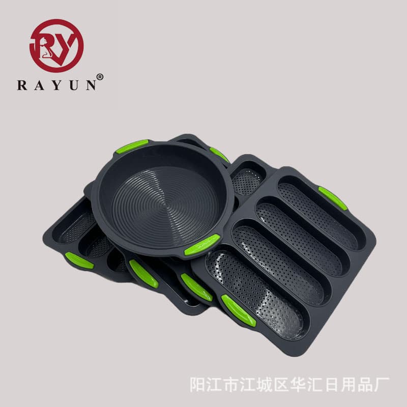 In Stock Food-Grade Baguette Silicone Mold Non-Stick Baking Tray Bread Oven Cake Mold Baking Tool