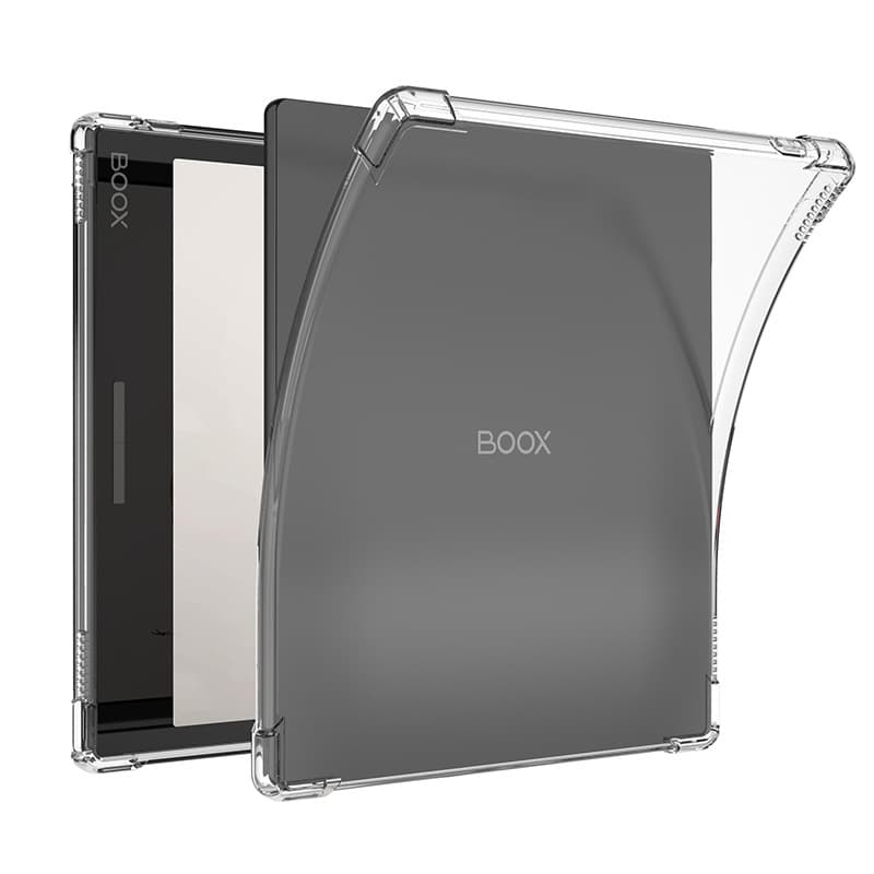 Compatible with Boox E-book Reader Protective Case for Leaf2/3/3C, Four-Corner Airbag Shockproof Transparent Soft Shell
