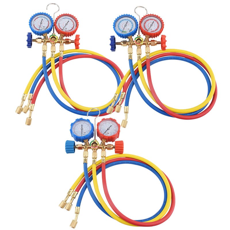 Charging Manifold Gauge 536 for Automotive AC R134a Dual Gauge Valve R22 Refrigerant Pressure Gauge Air Conditioning