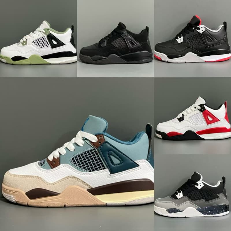 Putian Qiao 4th generation new basketball shoes for boys and girls, breathable, comfortable, non-slip and wear-resistant, trendy and fashionable children's sports shoes