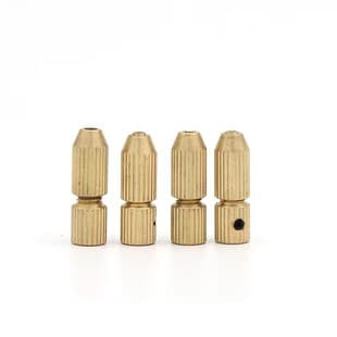 Brass Chuck Mini Electric Grinder Center Shaft, Brass Four-Jaw Mini Chuck 0.7-1.8mm Range, Copper Chuck Mini Drill Chuck
