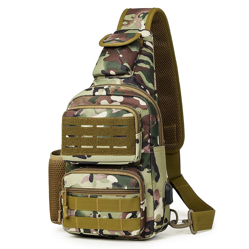 Cool Walker New Chest Bag Outdoor Sports Water Bottle Bag Tactical Charging Chest Bag Casual Bag