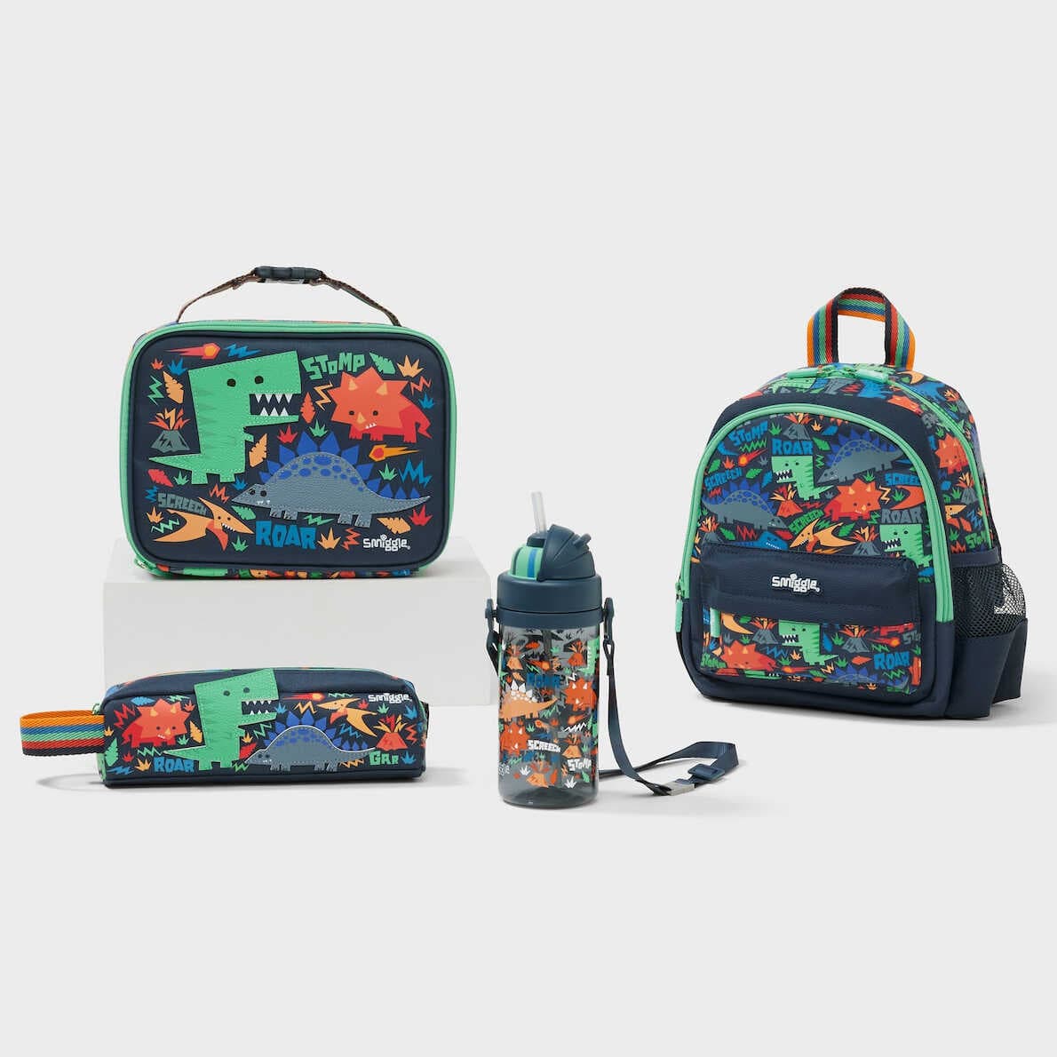 Australia Smiggle Lunch Bag Double Layer Tote Lunch Box Waterproof Large Capacity School Bag for Kids
