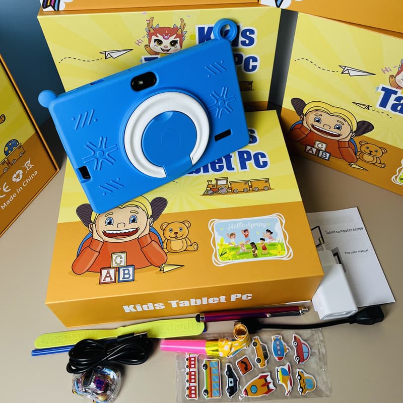 Factory Wholesale New 7-inch Kids Tablet PC Smart Early Education Machine with WiFi Bluetooth for Cross-border E-commerce