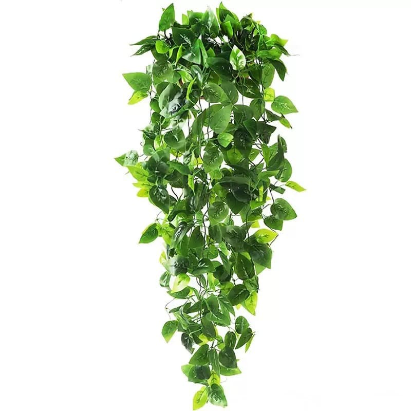 Cross-border Amazon Artificial Leaf Wall Hanging Small Green Pothos Fake Green Plant Home Decoration Hanging Vine