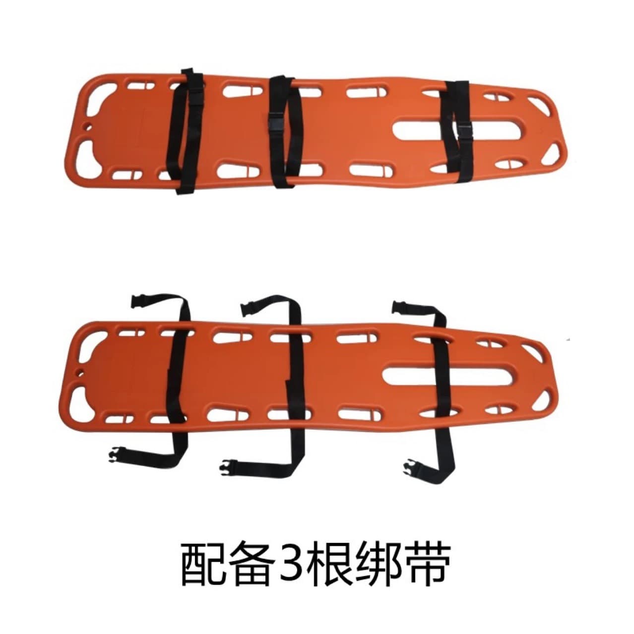 Ruixin Spine Board Immobilization Stretcher with Head Immobilizer and Cervical Collar, Floatable Water Rescue Stretcher