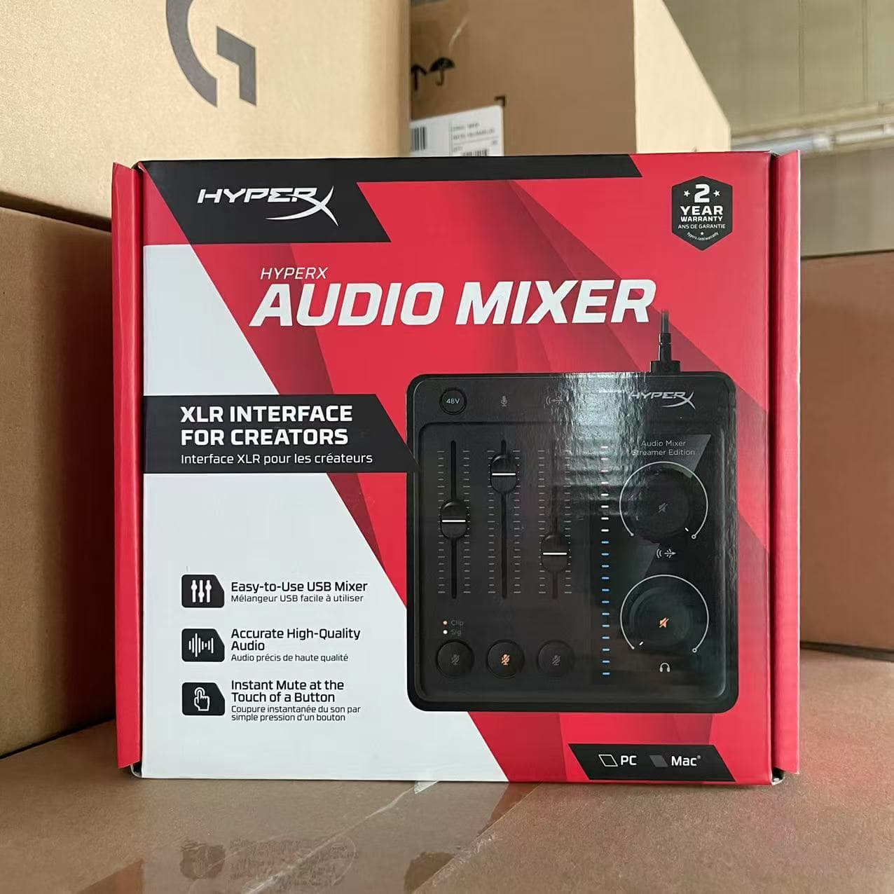 HyperX Audio Mixer Game Streaming Audio Console for PC, Supports Mac