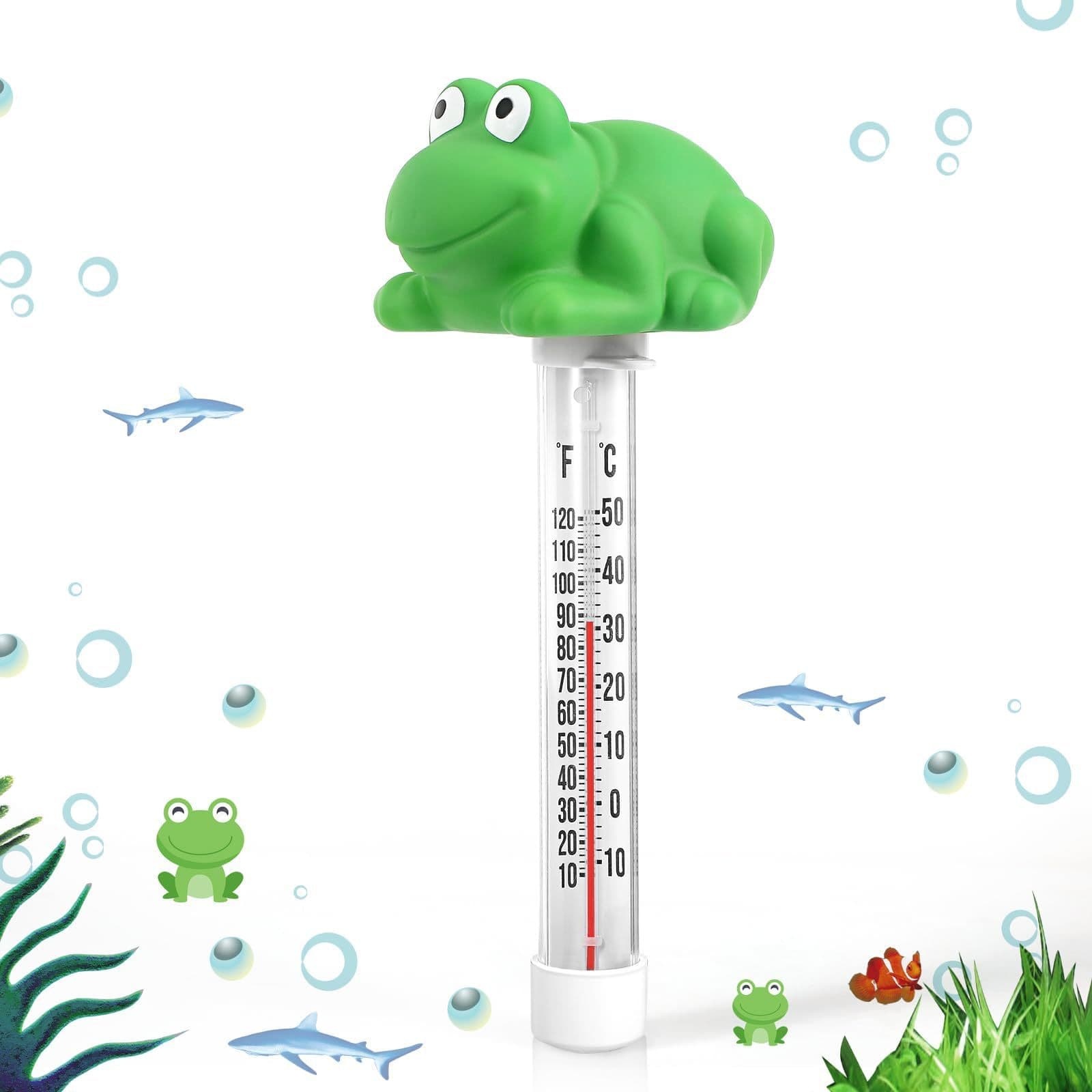 Glass Red Liquid Home Pool Thermometer Cartoon Flamingo Turtle Rubber Duck Frog Water Temperature Gauge Indoor Thermostatic