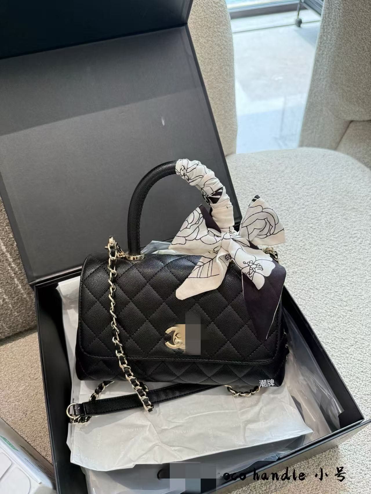 Hong Kong Genuine Leather Quilted Handbag for Women 2025 New Fashion High-End Texture Shoulder Crossbody Chain Small Square Bag