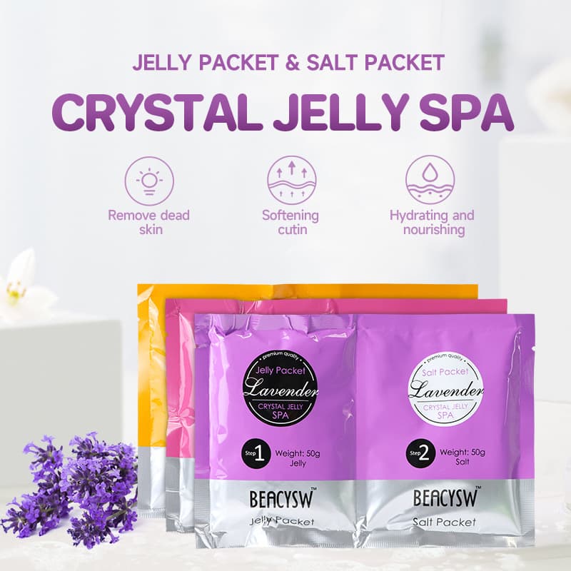 Manufacturer Lavender Bath Salt Crystal Bath Salt Jelly Foot Care Bath Salt Set Foot Soak Bath Salt Wholesale Stock