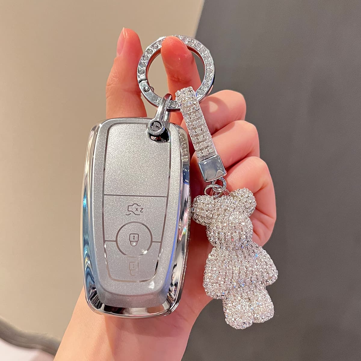 Full Coverage Key Case for 2020 Ford Territory EV, Jiangling Yuhu 79 Key Fob Cover Shell Buckle