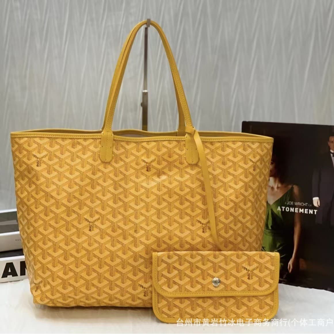 2025 New Genuine Leather Goyard Dog Tooth Reversible Mother-Child Versatile Shoulder Handbag Open-Top Beach Niche Women's Tote Bag