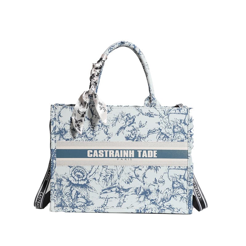 Factory Wholesale Large Capacity Women's Handbag Tote 2025 New Letter Print Commuter Versatile Shopping Bag