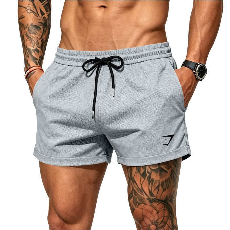 GYMSHARK Men's Quick-Dry Sports Shorts, Thin Casual Running Training Pants for Outdoor Fitness