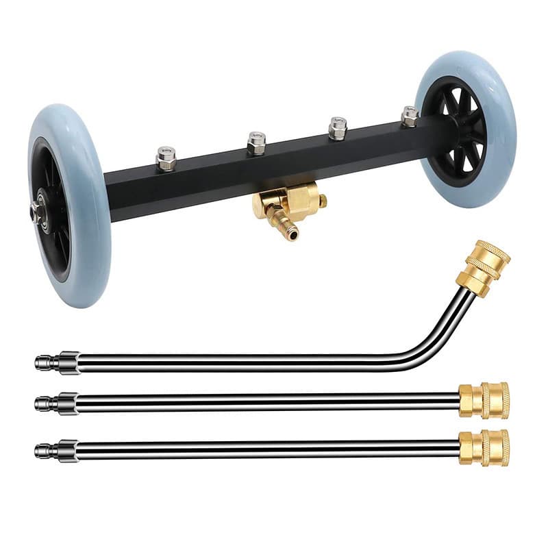 Cross-border High Pressure Road Vehicle Chassis Cleaner Water Gun 16-inch Spray Gun Head Water Broom 4000PSI Washer