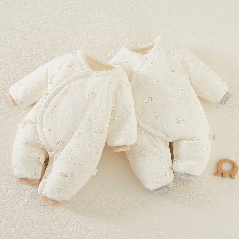 Newborn Class A Clothing Autumn Winter Thickened Cotton Monk Wrap Newborn Baby Clothes Infant Wear