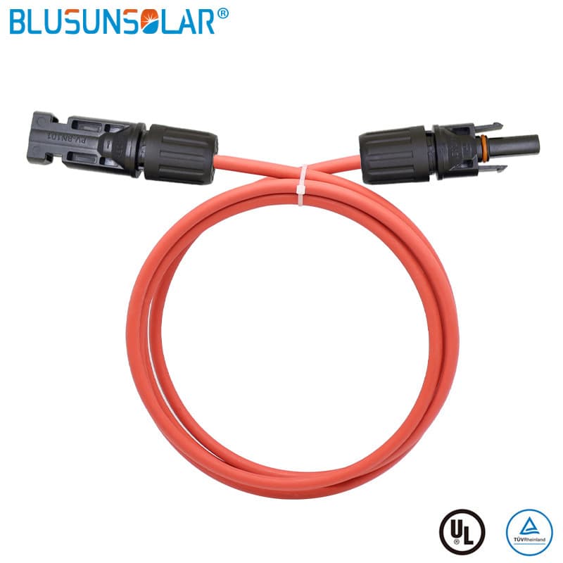 Factory Supply Solar Panel Component PV MC4 Connector Cable 2.5/4/6 sq mm Dual Head MC4 Extension Wire