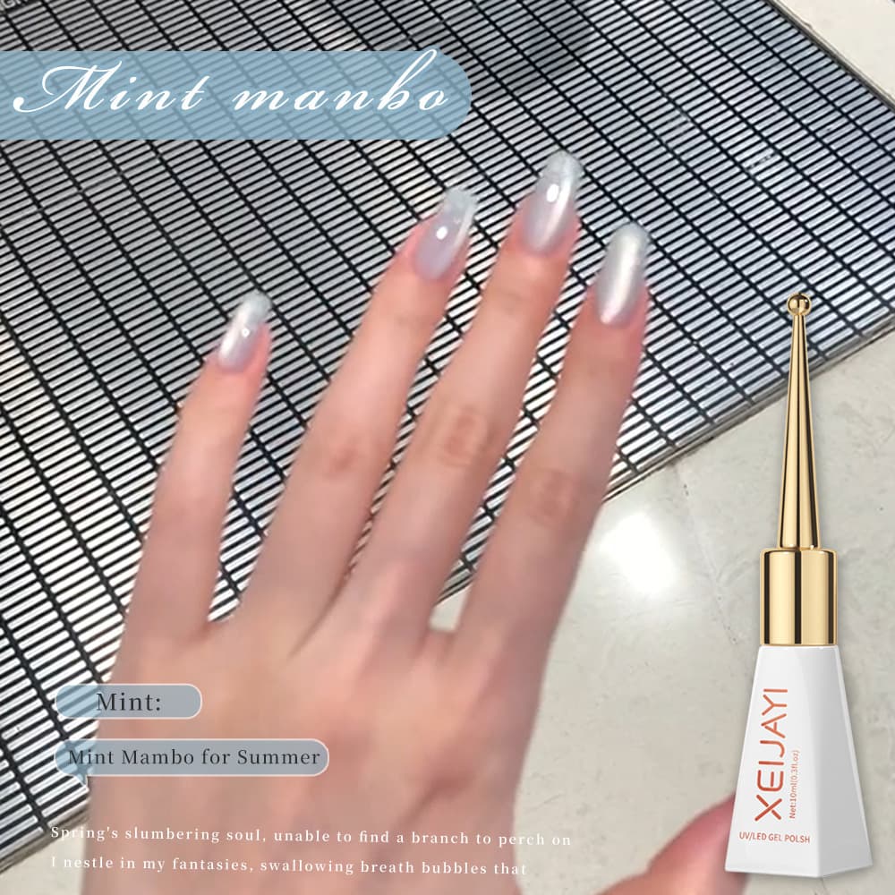 Mint Mambo Wand Bottle Cat Eye Gel Polish Gentle Versatile Long-lasting Trendy Color UV Gel Factory Wholesale