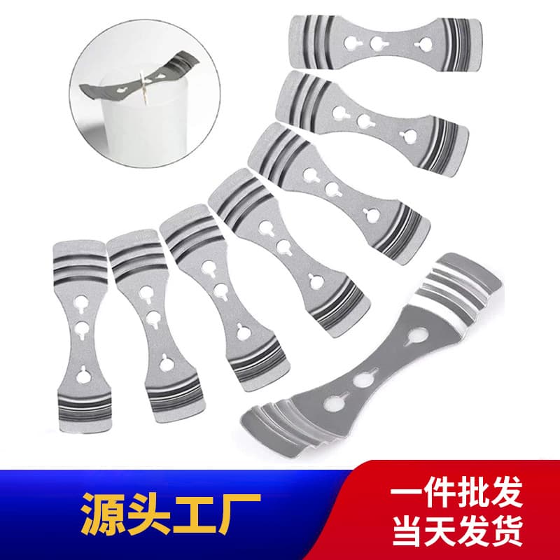 Factory direct supply of three-hole wick holders, candle holders, wick clips, and candle clamps.