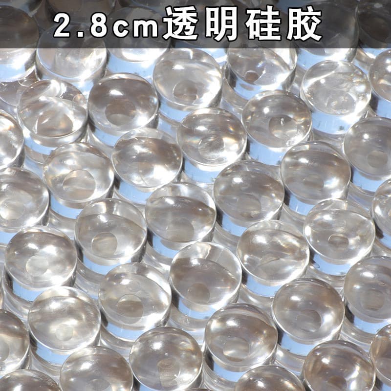 Factory direct sales Nail Art French Seal Transparent Jelly Silicone Head Fully Transparent 2.8cm Seal Head Printing Tool
