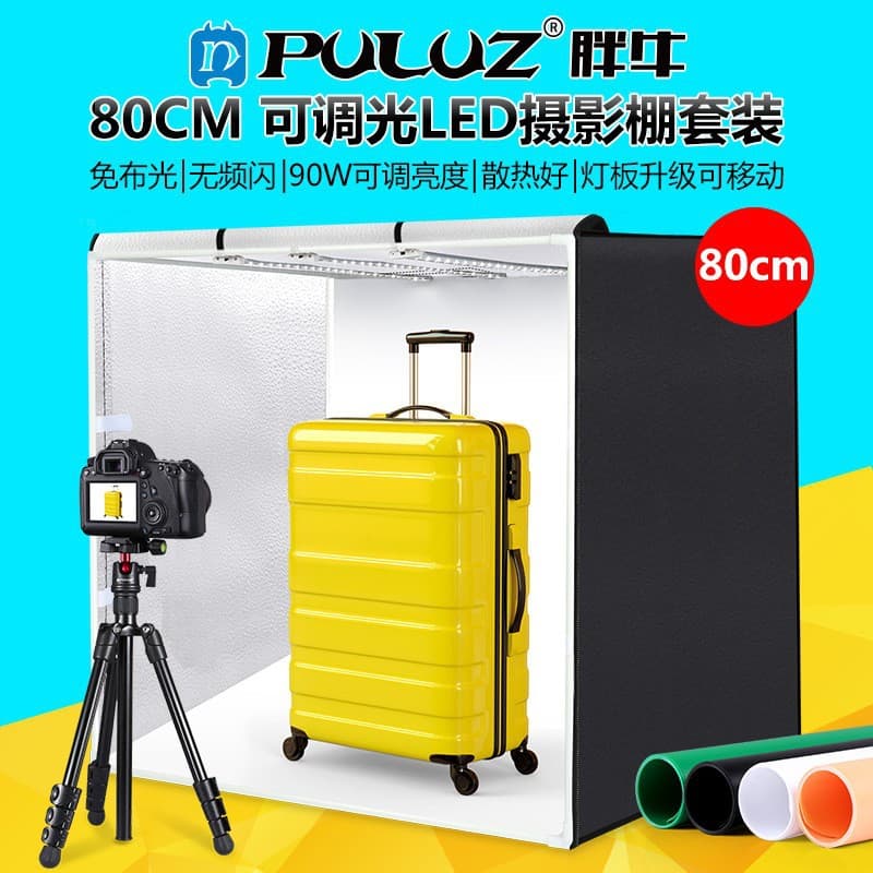 PULUZ 80cm LED Photography Studio Set Soft Light Box Light Box Set