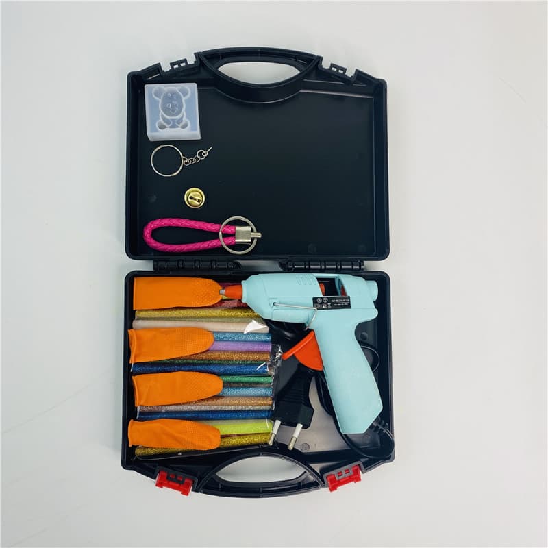 Amazon Sourcing Toolbox Hot Glue Gun Kit with Colored Glue Sticks, Australian/UK Standard Hot Glue Gun