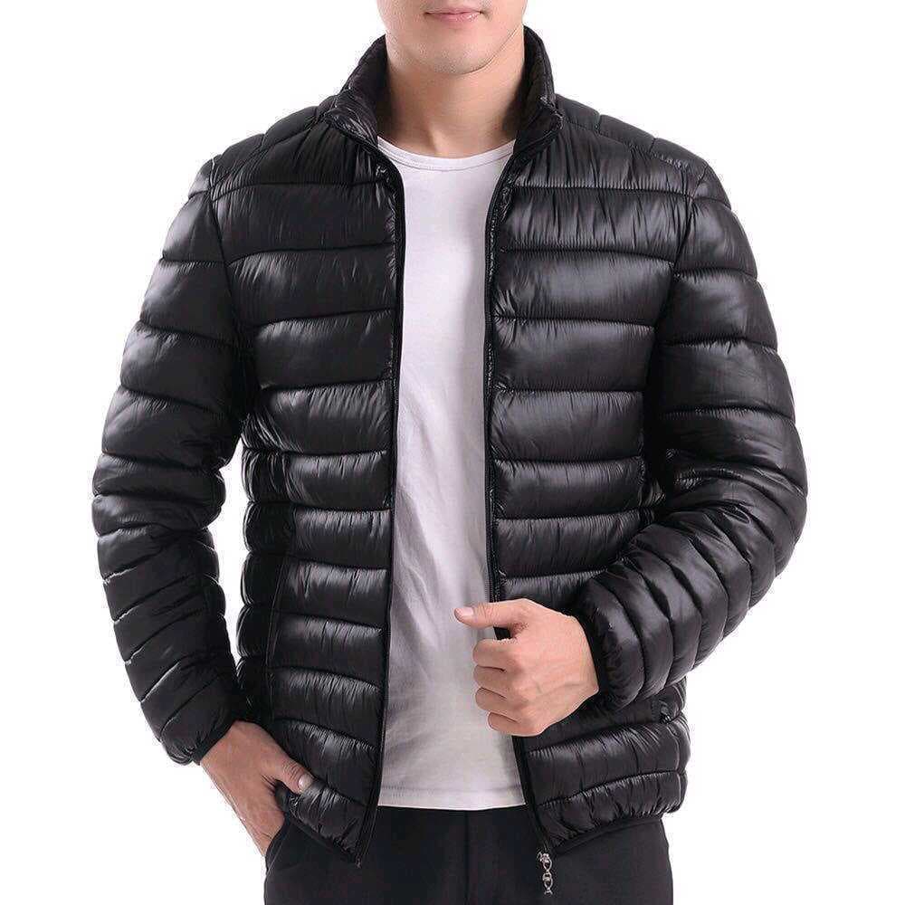 Off-Season Men's Cotton Jacket, Lightweight Down Cotton Coat, Large Size Cotton Clothing for Young and Middle-Aged Men, Dad's Winter Outfit, Thickened Autumn and Winter Coat