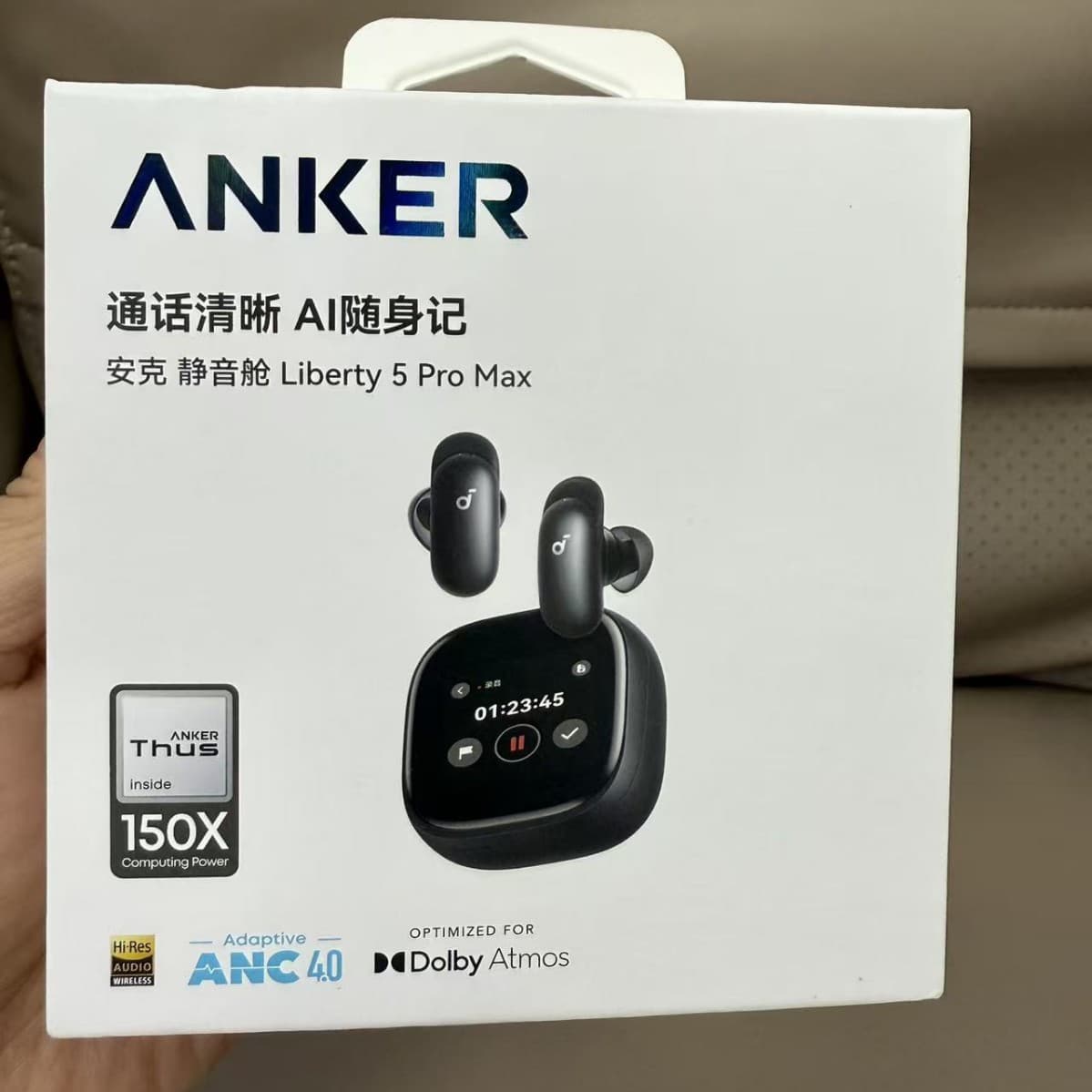Anker Noise Cancelling Headphones Active Noise-Cancelling Wireless Bluetooth Liberty 5Pro Conference Silent Pod D1203