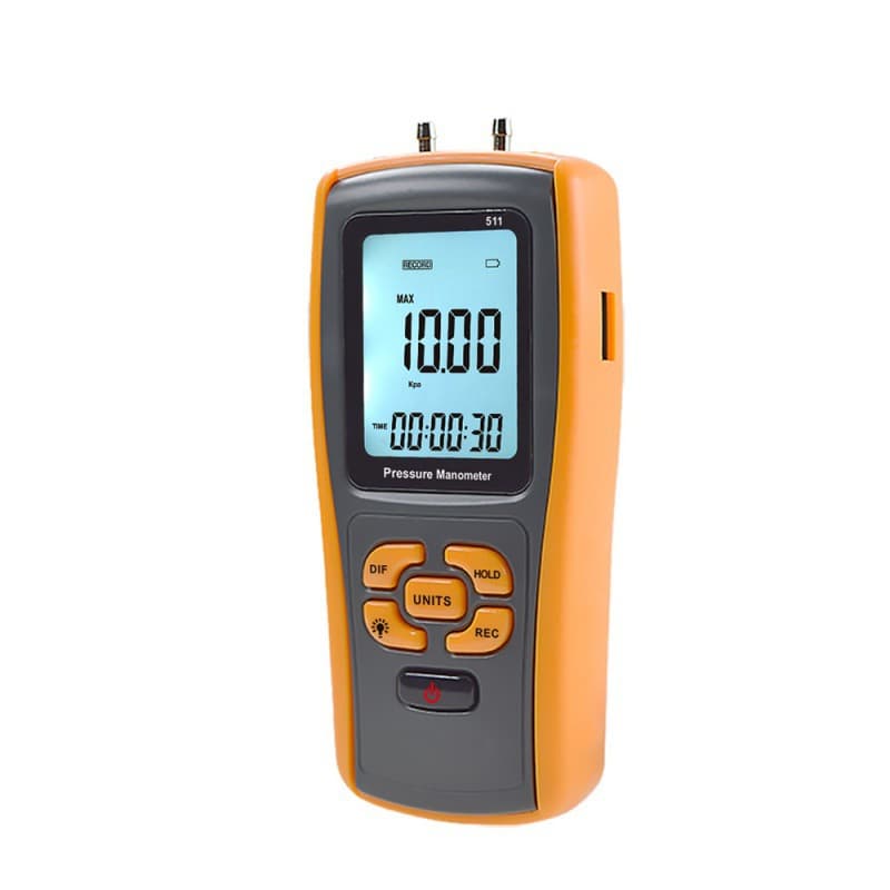 BIAOZHI GM511 Gas-Specific Differential Pressure Gauge Handheld High-Precision Digital Pressure Meter Gas Pressure Tester