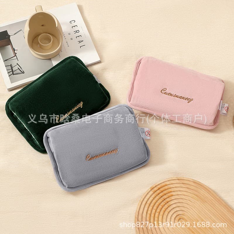 National Standard Hot Water Bag Charging Explosion-Proof Heat Pack Hand Warmer Warm Water Bag Water-Filling Plush Cute Foot Warmer Bed Student