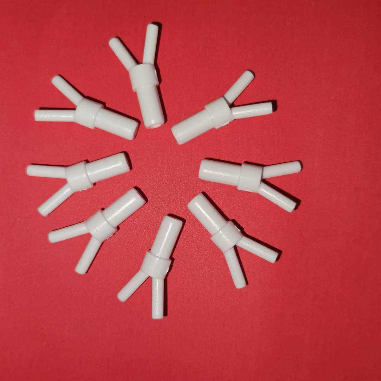 Silicone Oxygen Tube Fitting Small Y Three-Way Tube Hydrogen Splitter Tube Food-Grade PP Three-Way Tube Nasal Inhalation Section Universal Type