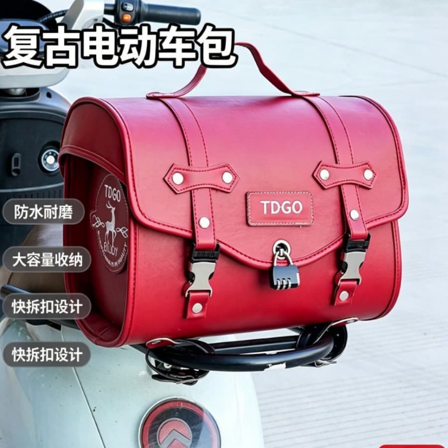 Electric Bike Tail Bag Backrest Rack Quick-Release Trunk, Universal Storage Bag for Motorcycles and Electric Scooters Rear Seat