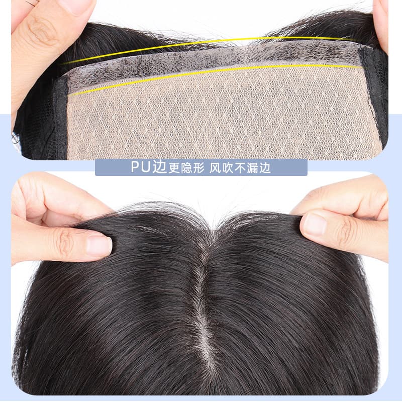 Full Wig for Women with Invisible Forehead, Natural Long Hair Bob Cut, Real Hair Wig, In Stock
