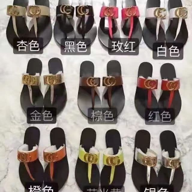 2023 Summer New Women's Flip Flops Flat Sandals Casual European and American Fashion Soft Sole