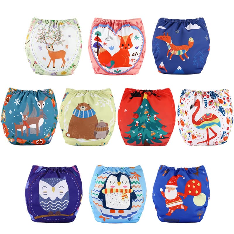 Baby cloth diapers, baby waterproof diaper pants, newborn training pants, diaper insulators, children's printed diapers, diapers