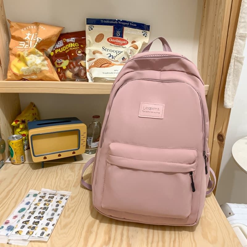 School Backpack for Girls, Middle and Elementary School Students, Fresh and Lightweight, Large Capacity Double Shoulder Bag for Travel, Durable, Fashionable and Versatile