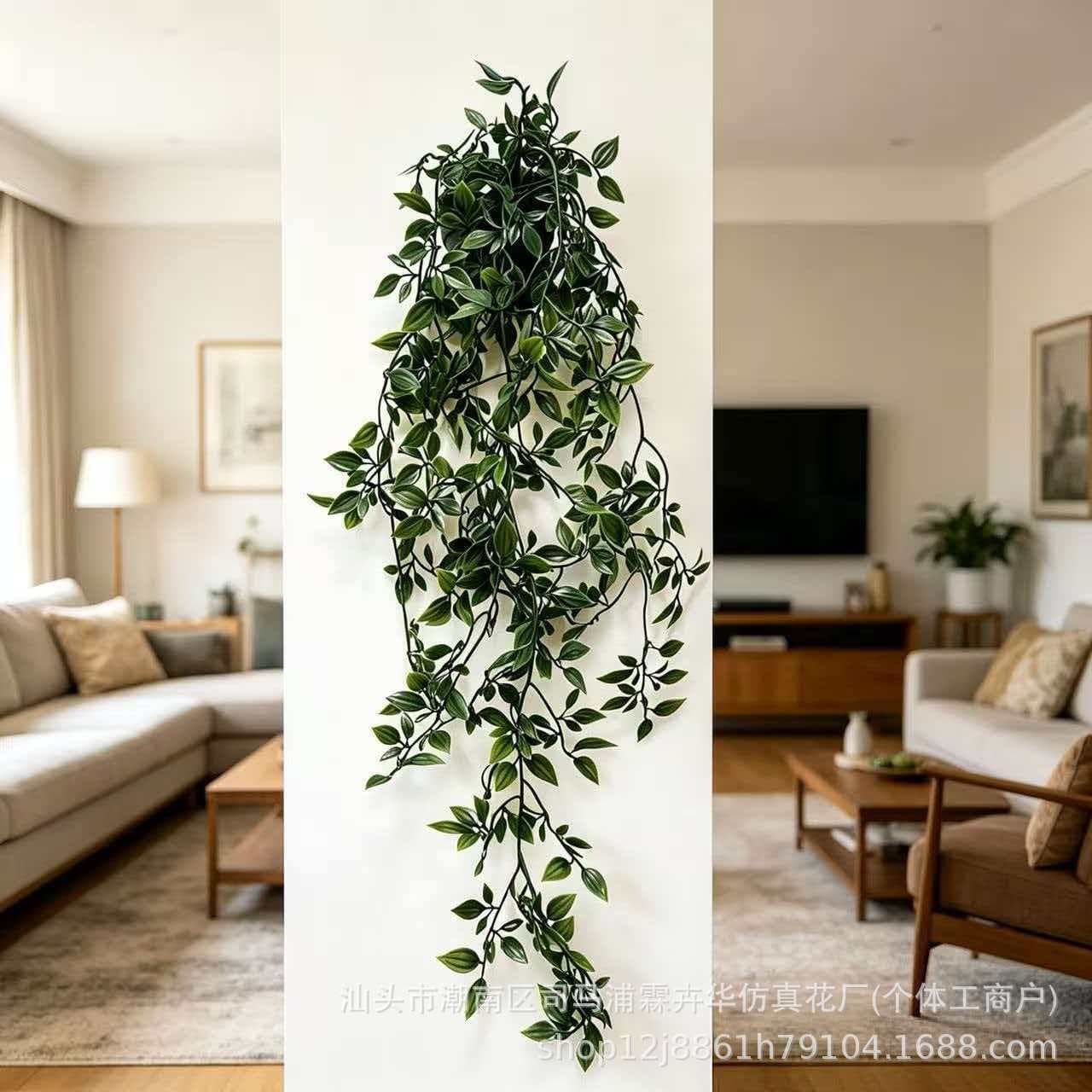 Cross-border Artificial Hanging Plant Mandala Vine Wall-Mounted Fake Vine Hanging Decoration Potted Plant
