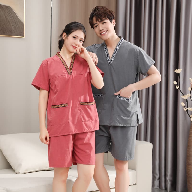 Premium Gongma Sweat Suit Men's Moxibustion Suit Massage Sauna Suit Women's Foot Bath Suit Hotel Bathrobe Physiotherapy Suit Wholesale