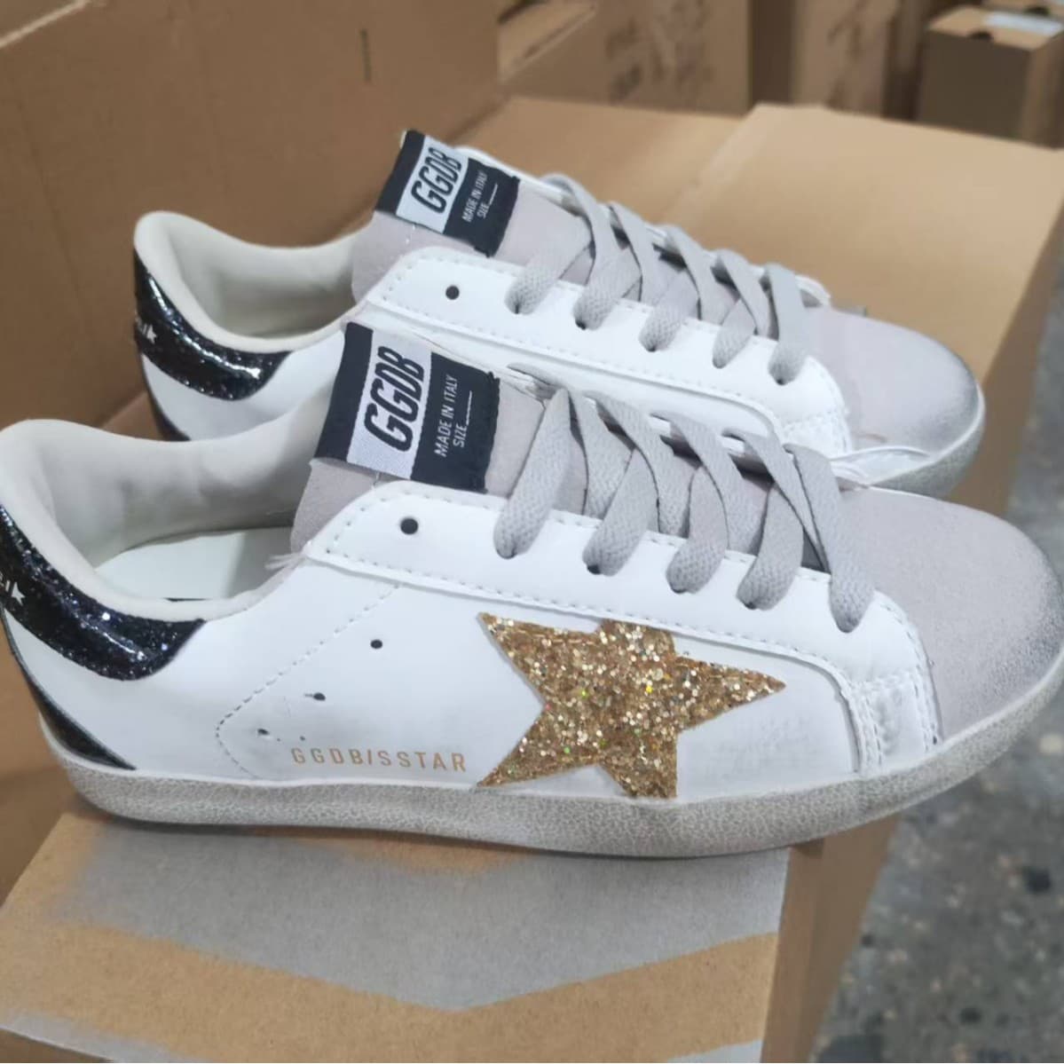 Classic Versatile Korean Distressed Star Shoes for Men and Women, Genuine Leather Distressed Vintage Versatile Low-Top Board Shoes, Fashion Casual