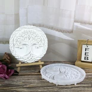 X0749 Celtic Tree of Life Wall Hanging Decoration Cement Plaster Mold DIY Silicone Mold