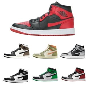 Cross-border AJ1 High-top Board Shoes Jordan 1 Black Toe Black and White Panda Large Size Basketball Shoes Unisex Casual Shoes