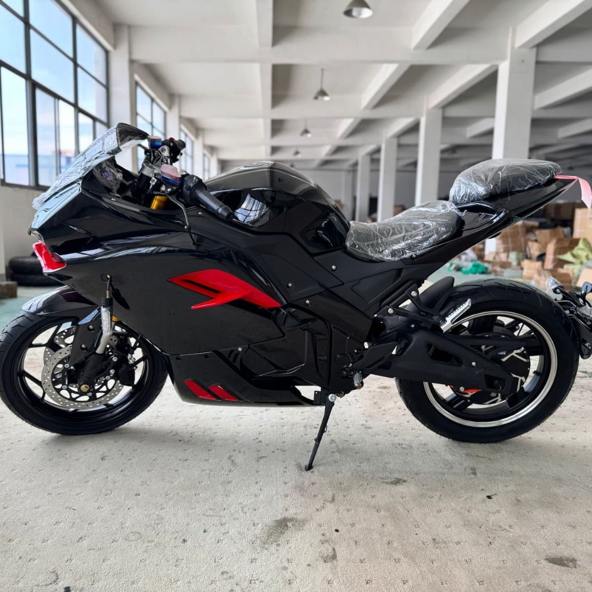High-Power Electric Motorcycle for Adult Commuting 72V Fire Tooth Dragon Cross-Ride E-Motorcycle Hot-Selling for Cross-Border Export