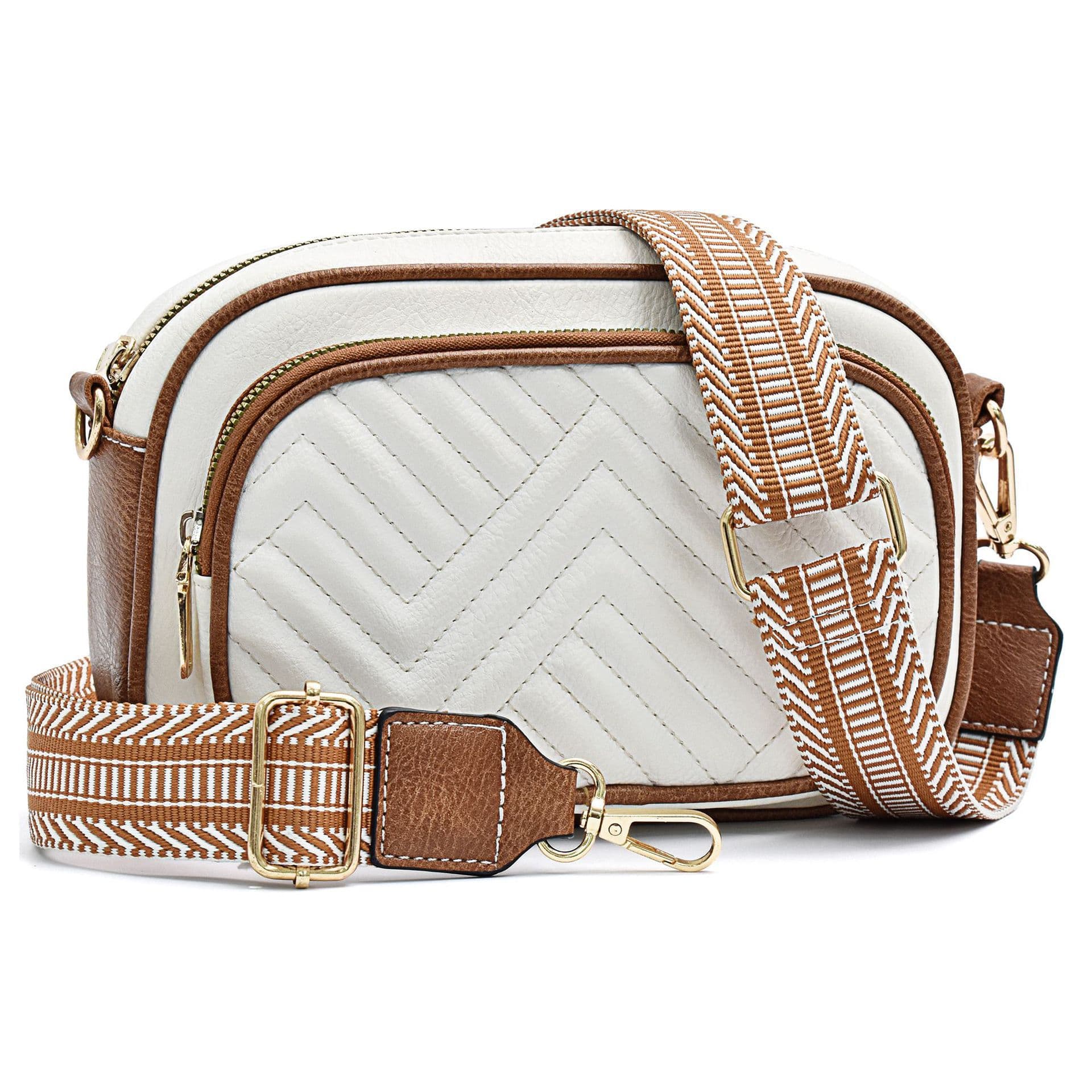 Cross-border crossbody bag women's fashion shoulder bag PU rhombus women's bag commuter multi-compartment women's bag wholesale bag